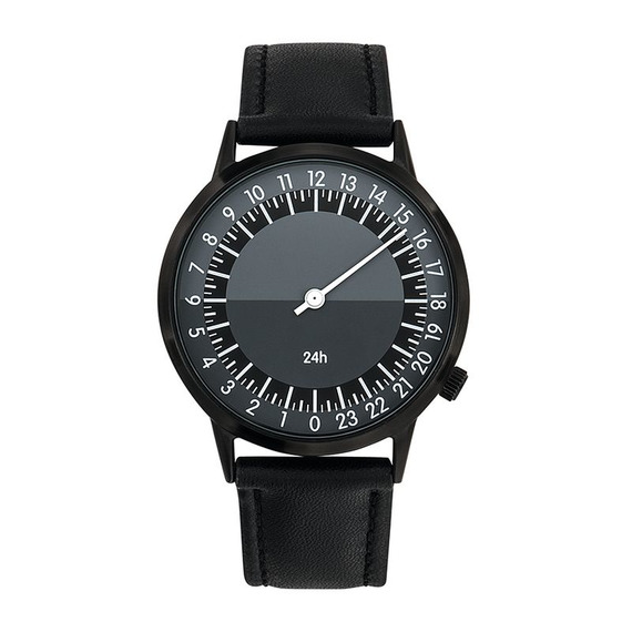 Montre personnalis e 24h mono aiguille Bracelet cuir