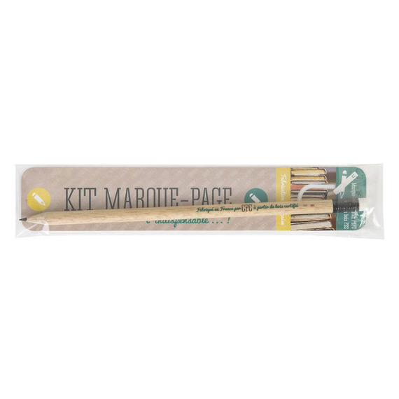 Kit marque page publicitaire et crayon