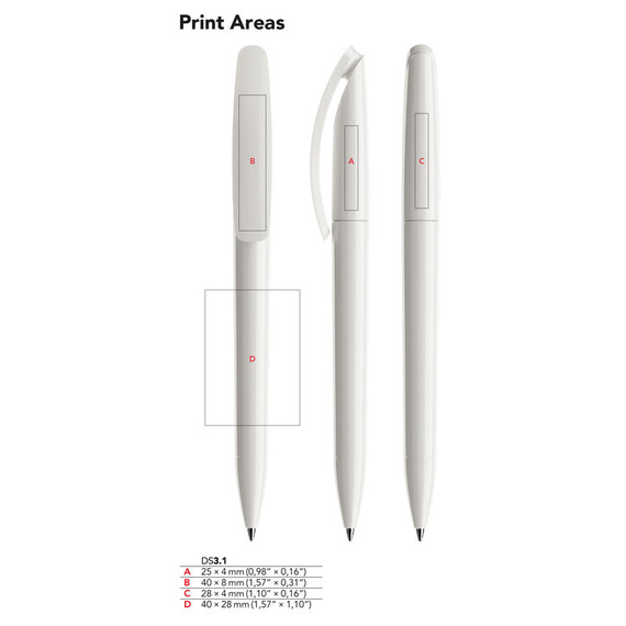 Stylo personnalisé Suisse DS3.1 Prodir