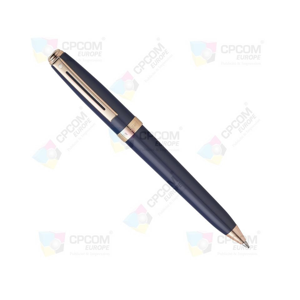 Stylo Sheaffer publicitaire Prelude Brushed Chrome Gold