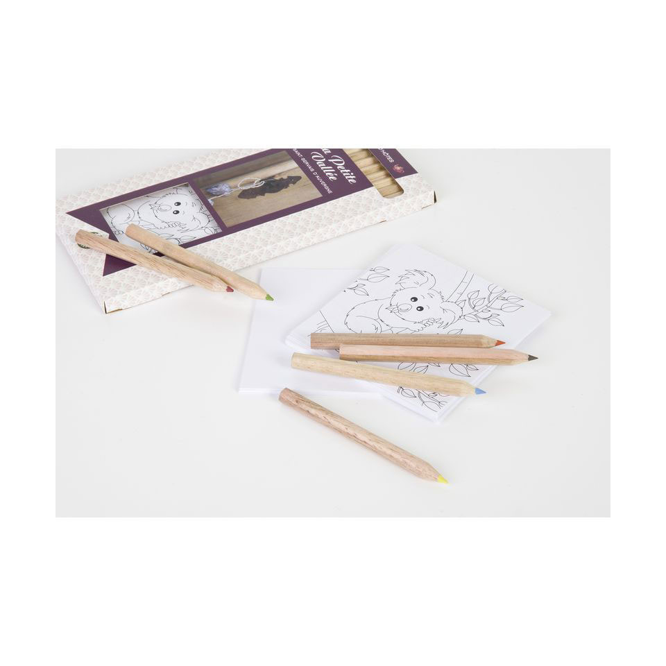 Kit de coloriage personnalisable 12 crayons de couleurs