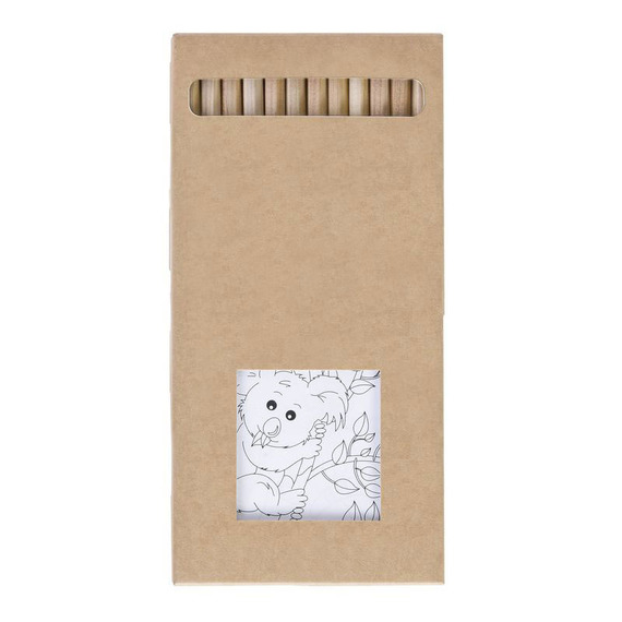 Kit de coloriage personnalisable 12 crayons de couleurs