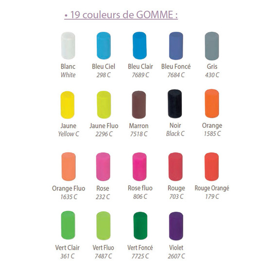 Kit crayon vernis pantone et marque page personnalisable