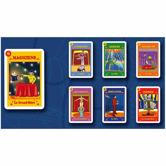 Jeu personnalisé 7 familles Le Cirque - CPCOM Europe