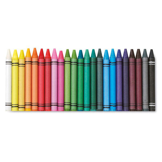 Etui publicitaire de 30 crayons cire