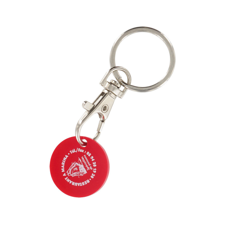 Porte clés jeton caddie key-ring