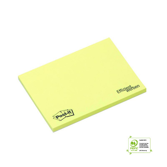 Bloc Post-it® publicitaire 3M Bloc Droit 102x74.5 mm