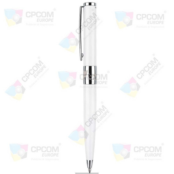 Parure personnalisée stylo et roller White Line