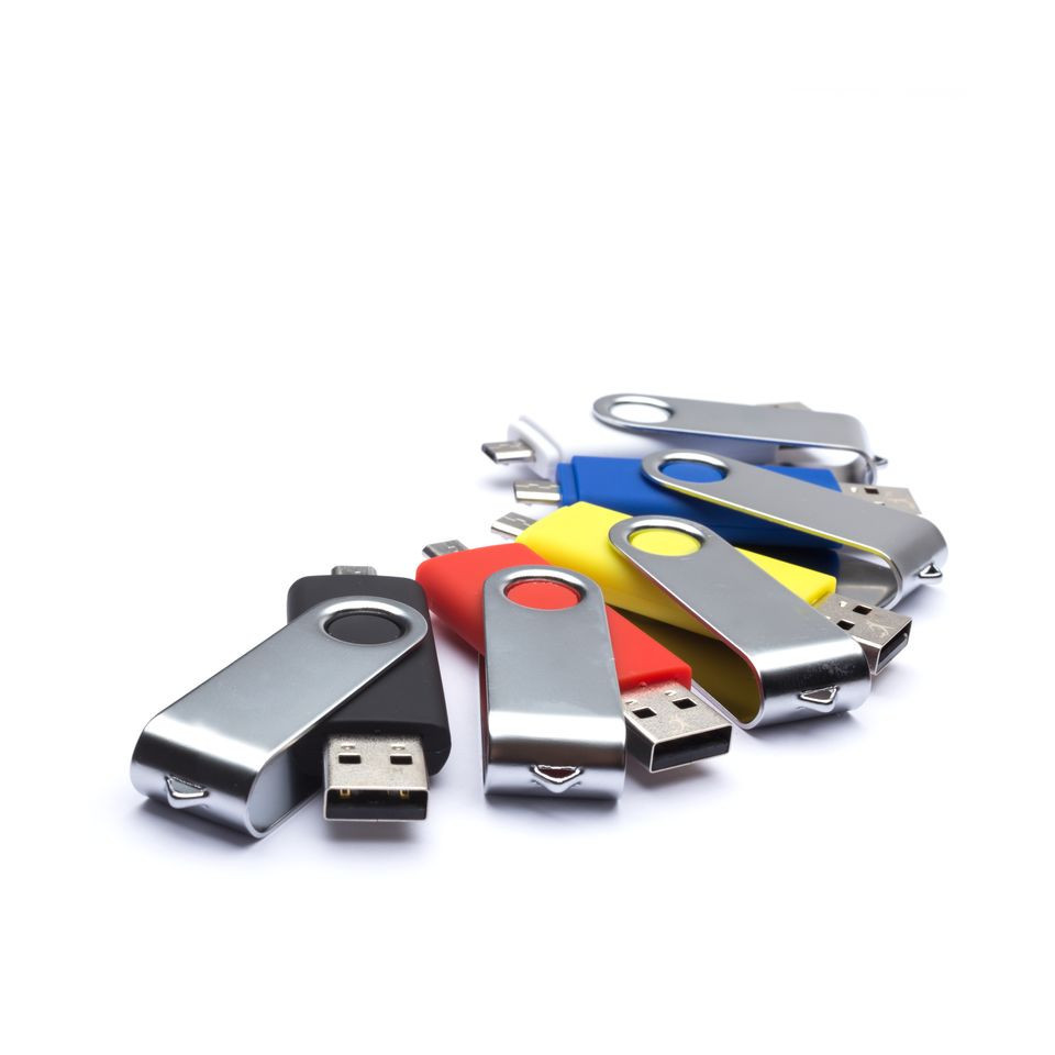 Clé USB personnalisable rotative double prise on the go