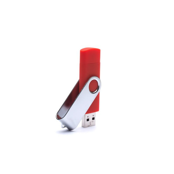 Clé USB personnalisable rotative double prise on the go