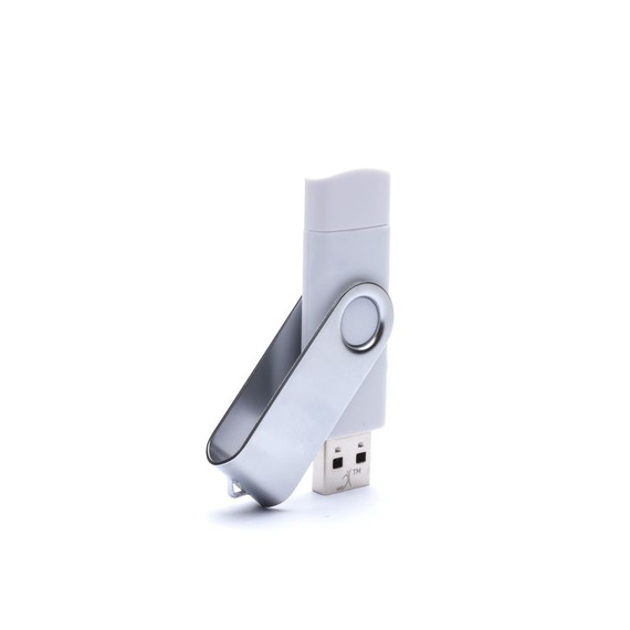 Clé USB personnalisable rotative double prise on the go