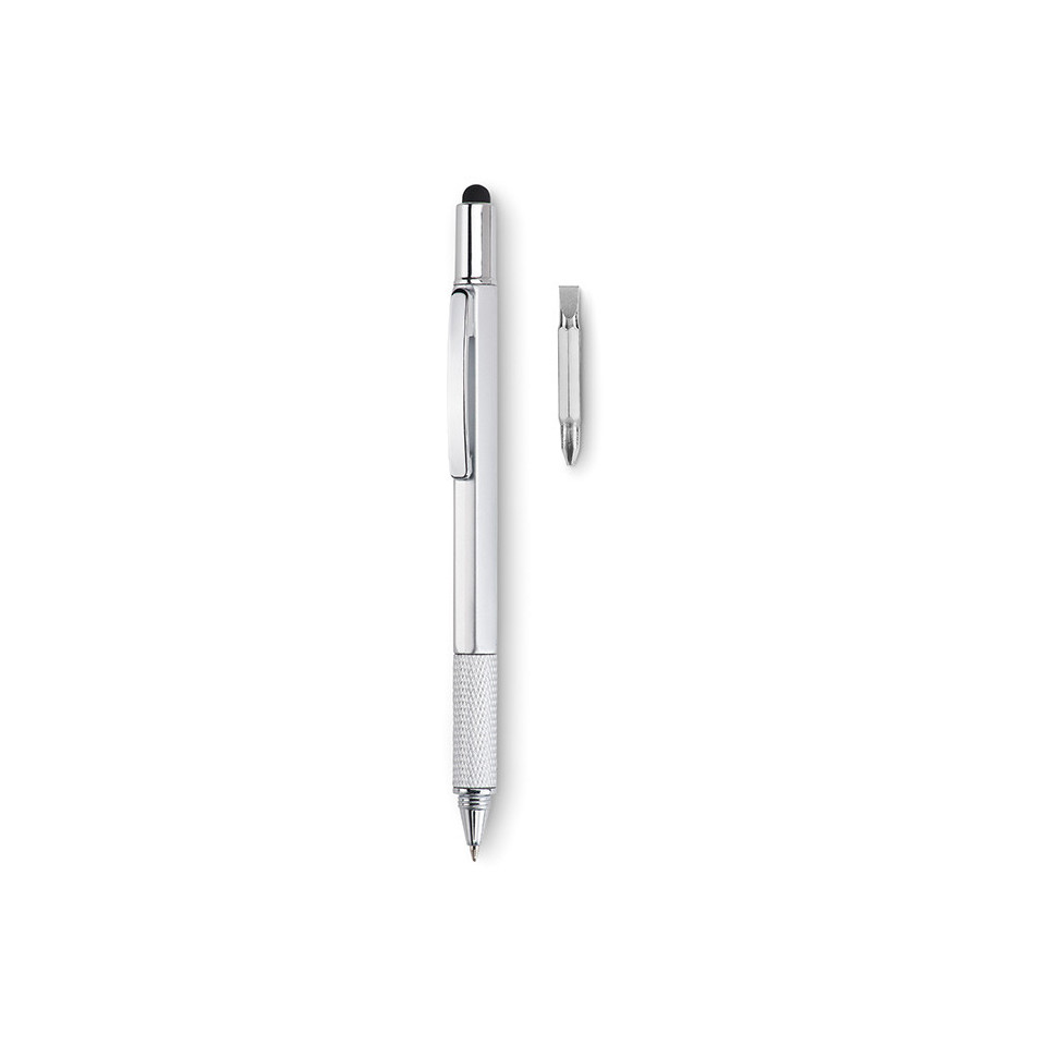 Stylo publicitaire express à niveau avec règle et stylet Toolpen