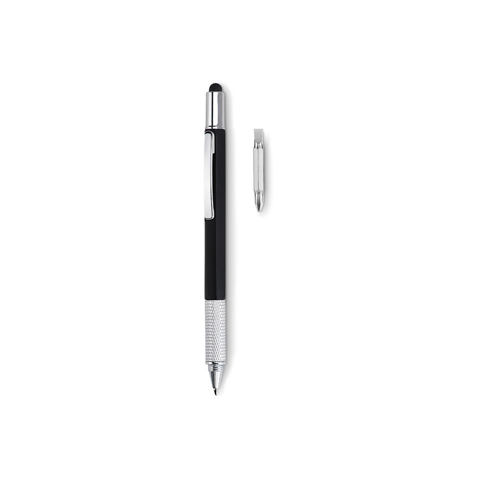 Stylo publicitaire express à niveau avec règle et stylet Toolpen