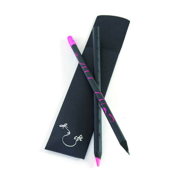 Etui en papier pour 1 ou 2 crayons publicitaires