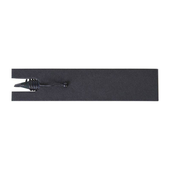 Crayon de papier personnalisable clip métal vernis noir