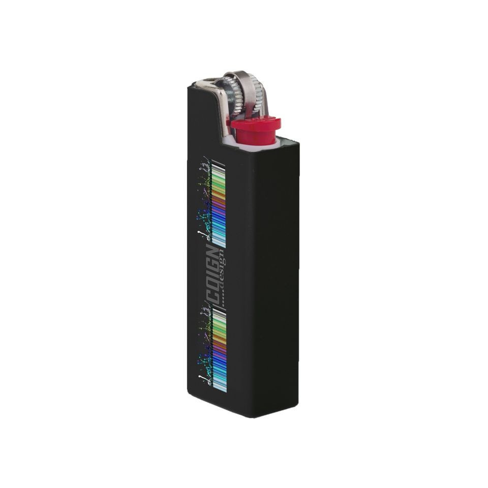 Coque de briquet publicitaire BIC® Aluminium Flat Case britePix™