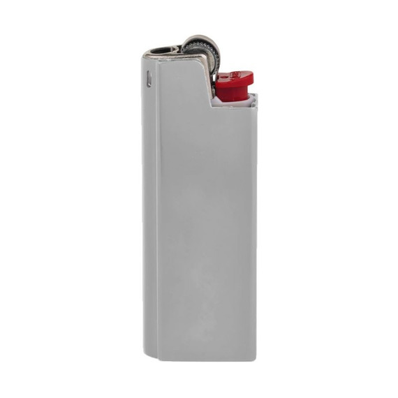 Coque de briquet publicitaire BIC® Aluminium Flat Case britePix™