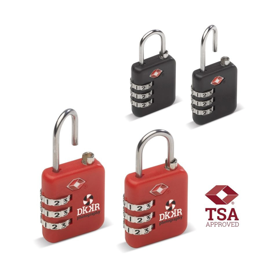 Cadenas publicitaire à combinaison de poche agréé TSA