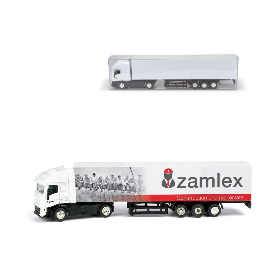 Mini camion en plastique publicitaire