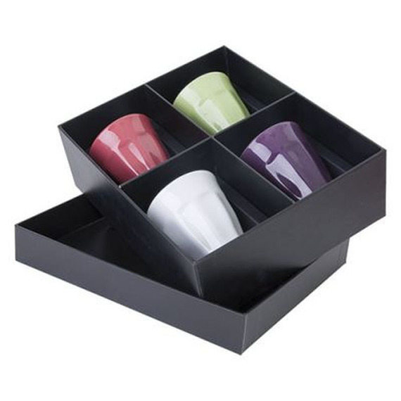 Set de 4 tasses expresso publicitaire 8 cl