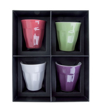 Set de 4 tasses expresso publicitaire 8 cl