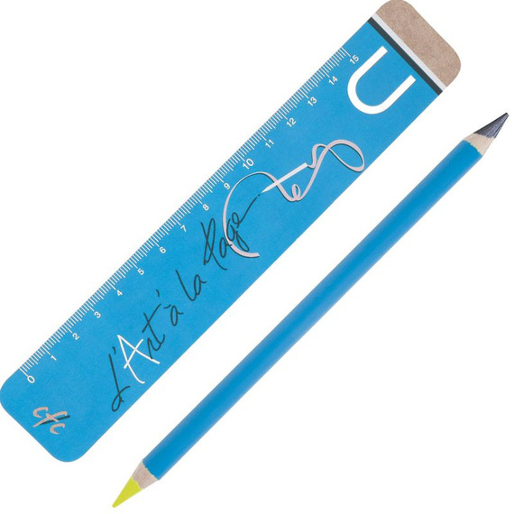 3 Crayons de Couleur Fluo, 1 Crayon Graphite - Atelier du Crayon