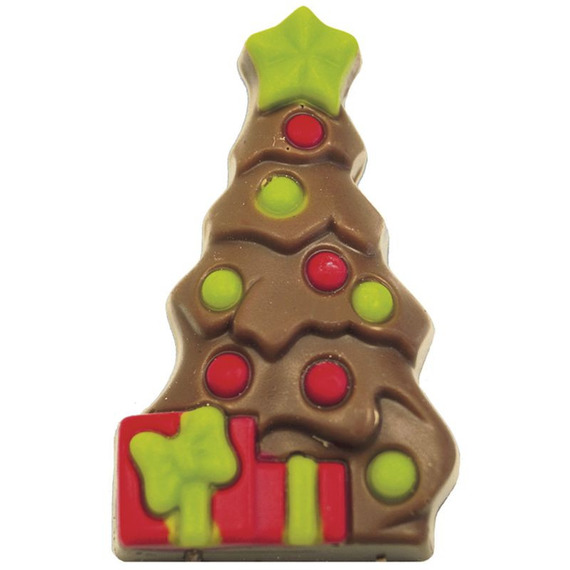 Figurines en Noël (Chocolat, 10g) comme articles publicitaires Sur