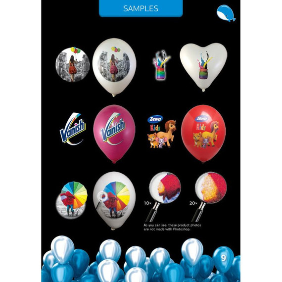 Ballons de baudruche personnalisables quadrichromie