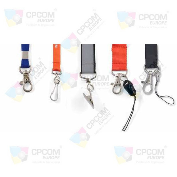 Lanyard personnalisé en marquage relief 3D